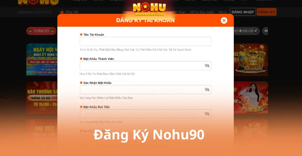 Đăng Ký Nohu90